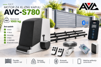 Motor Za Kliznu Kapiju AVC-S780 Set, AC220/24V do 1000kg